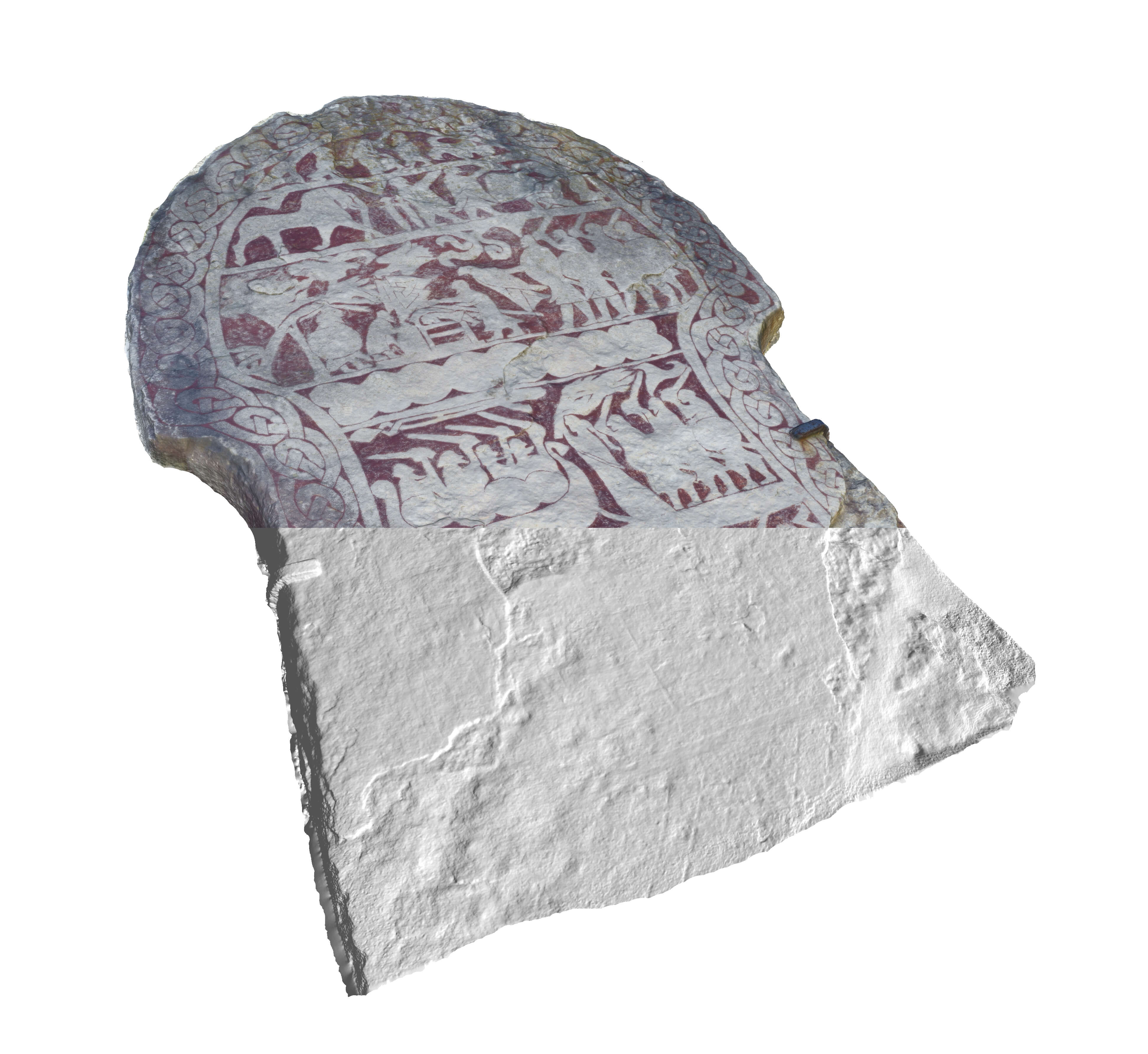 Digitized image of a Gotlandic Picture Stone