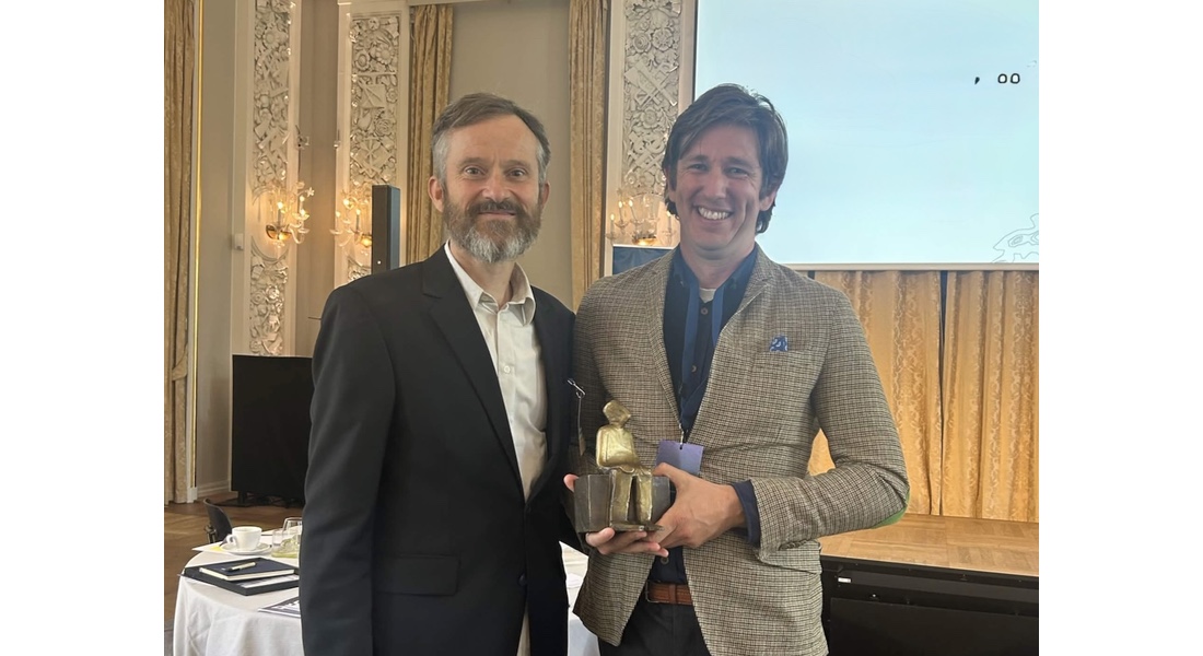 The prize winners: Thomas Olander and Rasmus G. Bjørn